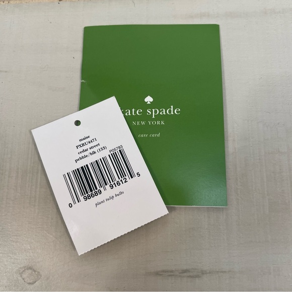 NWT Kate Spade Cedar Street Maise Black Cream Satchel Leather Bag - Picture 9 of 9